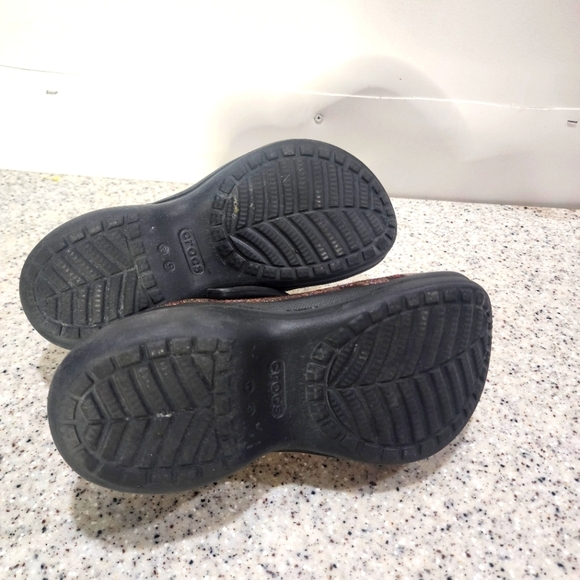 CROCS Classic Bae Pride Translucent Glitter/Rainbow Platform Clogs  Size 9 - Picture 9 of 9